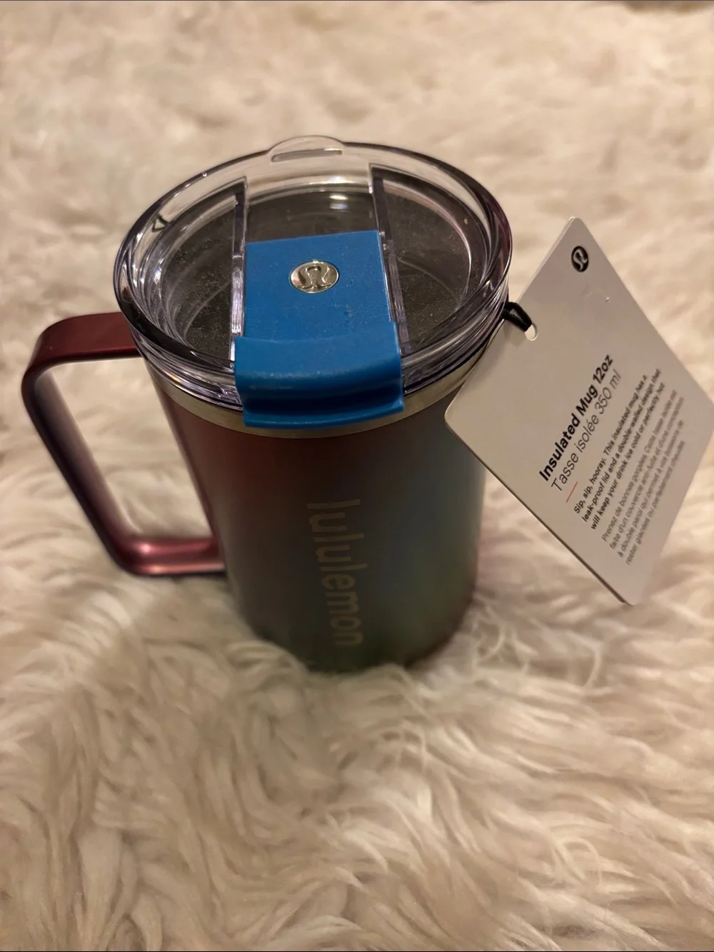 Lululemon Insulated Mug 12oz *Shine, Candy Cloud/OceanWave/KaleKrush/TropicalSky